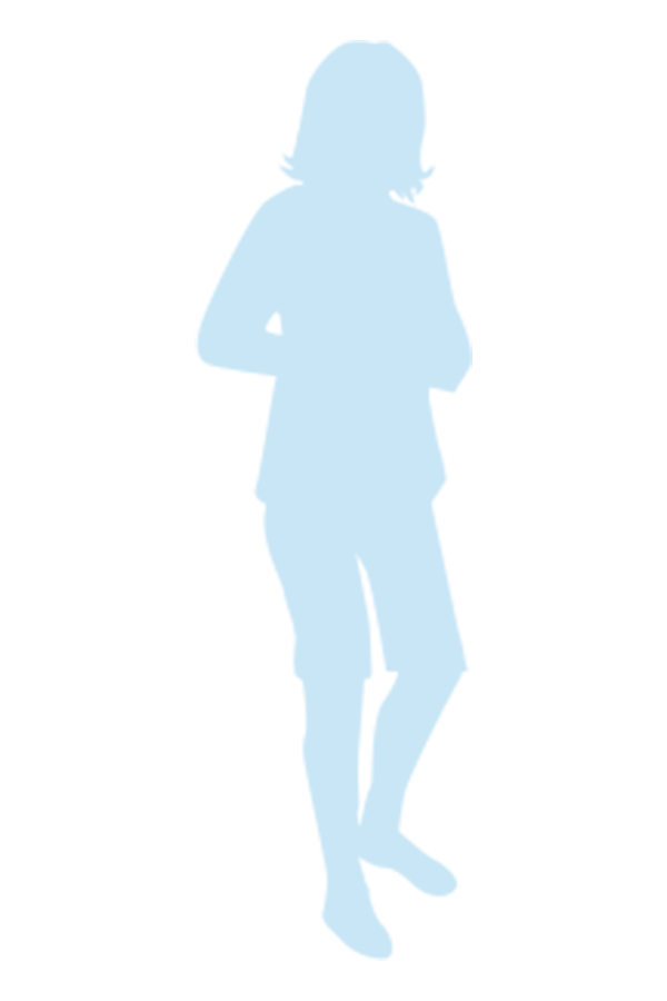 Silhouette van een vrouw